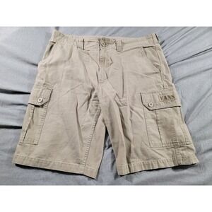 Vans Y2K Military Cargo Shorts Twill Beige 36x11‎ Skater, Casual